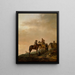 "Arrêt des cavaliers" af Philips Wouwerman — indrammet kunstværk på væggen
