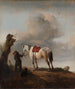 Le cheval gris - Philips Wouwerman — visning af kunstværket