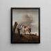 Le cheval gris - Philips Wouwerman — indrammet kunstværk på væggen