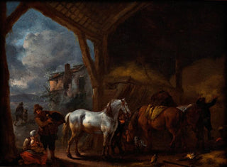 L'écurie - Philips Wouwerman — visning af kunstværket