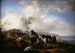 to ryttere nær en fontæne - Philips Wouwerman — visning af kunstværket