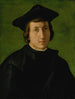 Portrait af en mand med sort hat - Pier Francesco Foschi — visning af kunstværket