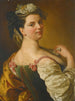Portrait af en ung pige som hyrdedreng - Pier Leone Ghezzi — visning af kunstværket
