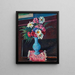 Vase de fleurs - Piero Marussig — indrammet kunstværk på væggen