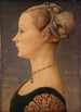 Portrait af en ung pige - Piero del Pollaiolo — visning af kunstværket