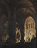 Indendørs af kirken Saint-Innocents - Pierre-Antoine Demachy — visning af kunstværket
