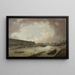 La Grande Galerie, le Pont-Neuf et l'île de la Cité set fra Pont Royal - Pierre-Antoine Demachy — indrammet kunstværk på væggen