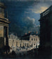 La Place du Palais-Royal ved måneskin - Pierre-Antoine Demachy — visning af kunstværket