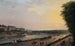 La Seine à la Grenouillère set fra terrassen ved vandkanten ved Tuileries - Pierre-Antoine Demachy — visning af kunstværket