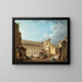 Louvre-kolonnadens åbning under nedrivningen af ruinerne af Hôtel du Petit Bourbon - Pierre-Antoine Demachy — indrammet kunstværk på væggen