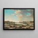 Vue de Paris prise de la place Dauphine - Pierre-Antoine Demachy — indrammet kunstværk på væggen