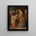 Sainte Geneviève, der uddeler brød til de fattige - Pierre-Auguste Pichon — indrammet kunstværk på væggen