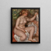 ter the Bath La Sortie du bain - Pierre-Auguste Renoir — indrammet kunstværk på væggen