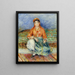Algerisk pige - Pierre-Auguste Renoir — indrammet kunstværk på væggen