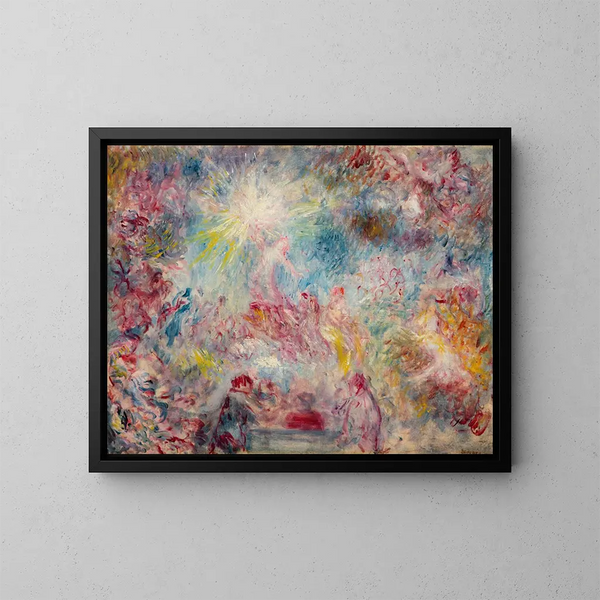 Allegori rose - Pierre-Auguste Renoir — indrammet kunstværk på væggen