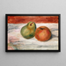 Æble og Pære - Pierre-Auguste Renoir — indrammet kunstværk på væggen