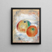 Æbler Pommes - Pierre-Auguste Renoir — indrammet kunstværk på væggen