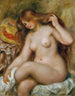 den blondehårede badende - Pierre-Auguste Renoir — visning af kunstværket