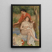 Baderinde og tjenestepige La Toilette de la baigneuse - Pierre-Auguste Renoir — indrammet kunstværk på væggen