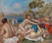 Baignade med en krabbe - Pierre-Auguste Renoir — visning af kunstværket