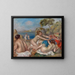 Baignade med en krabbe - Pierre-Auguste Renoir — indrammet kunstværk på væggen