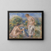 Kvinder i badet - Pierre-Auguste Renoir — indrammet kunstværk på væggen