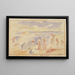 Strandscene - Pierre-Auguste Renoir — indrammet kunstværk på væggen