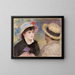 Par i båd - Pierre-Auguste Renoir — indrammet kunstværk på væggen