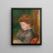Buste af kvinde - Pierre-Auguste Renoir — indrammet kunstværk på væggen