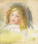 Børne med blondt hår - Pierre-Auguste Renoir — visning af kunstværket