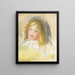 Børne med blondt hår - Pierre-Auguste Renoir — indrammet kunstværk på væggen