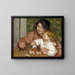 Børn med legetøj, Gabrielle og kunstnerens søn Jean - Pierre-Auguste Renoir — indrammet kunstværk på væggen
