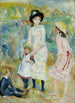 Børn ved kysten Guernsey - Pierre-Auguste Renoir — visning af kunstværket