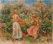 To kvinder i haven i Cagnes - Pierre-Auguste Renoir — visning af kunstværket
