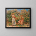 To kvinder i haven i Cagnes - Pierre-Auguste Renoir — indrammet kunstværk på væggen