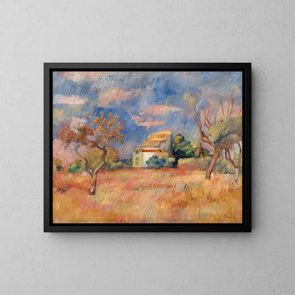 Pigeonnier de Bellevue - Pierre-Auguste Renoir — indrammet kunstværk på væggen