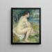 Kvinde i naturen - Pierre-Auguste Renoir — indrammet kunstværk på væggen