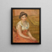 Kvinde siddende - Pierre-Auguste Renoir — indrammet kunstværk på væggen