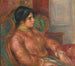 Kvinde i grøn stol - Pierre-Auguste Renoir — visning af kunstværket