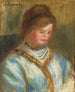 Kvinde med blå bluse - Pierre-Auguste Renoir — visning af kunstværket