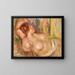 Kvinde sovende - Pierre-Auguste Renoir — indrammet kunstværk på væggen