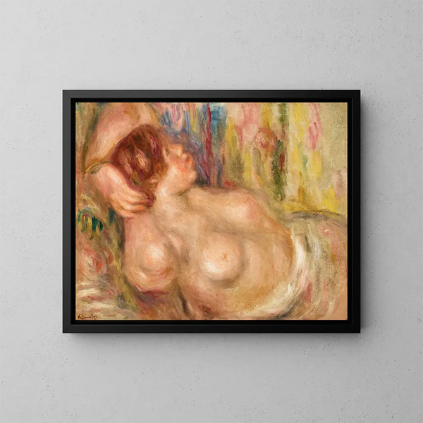 Kvinde sovende - Pierre-Auguste Renoir — indrammet kunstværk på væggen