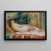 Kvinde i seng - Pierre-Auguste Renoir — indrammet kunstværk på væggen