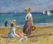 Figurer på stranden - Pierre-Auguste Renoir — visning af kunstværket