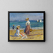 Figurer på stranden - Pierre-Auguste Renoir — indrammet kunstværk på væggen