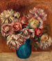Flowers in a Green Vase Fleurs dans un vase vert - Pierre-Auguste Renoir — visning af kunstværket