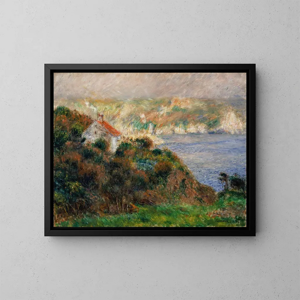 Brouillard sur Guernesey - Pierre-Auguste Renoir — indrammet kunstværk på væggen