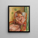 Gabrielle læsende - Pierre-Auguste Renoir — indrammet kunstværk på væggen