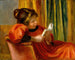 Pige der læser - Pierre-Auguste Renoir — visning af kunstværket