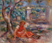 Fille ved foden af et træ - Pierre-Auguste Renoir — visning af kunstværket
